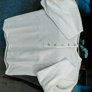 Green pinstriped top